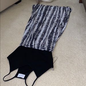 French Grey Maxi Dress